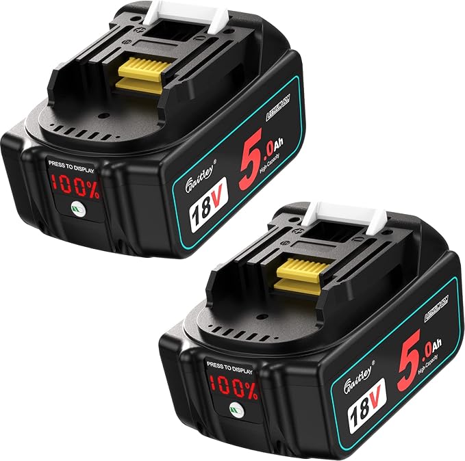 2X Waitley 18V 5.0Ah BL1850B Batteries for Makita Power Tools