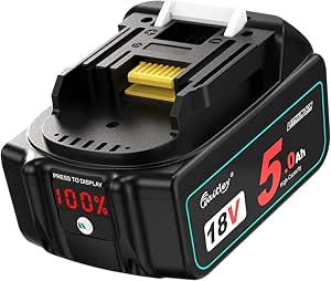 Waitley 18V 5.0Ah BL1850B Battery for Power Tools