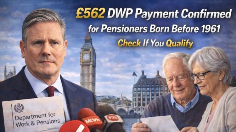 £562 DWP Payment Confirmed for Pensioners Born Before 1961 – Check If You Qualify